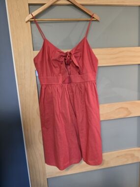 Altar'd State Rose-Mauve Tie-Front Dress